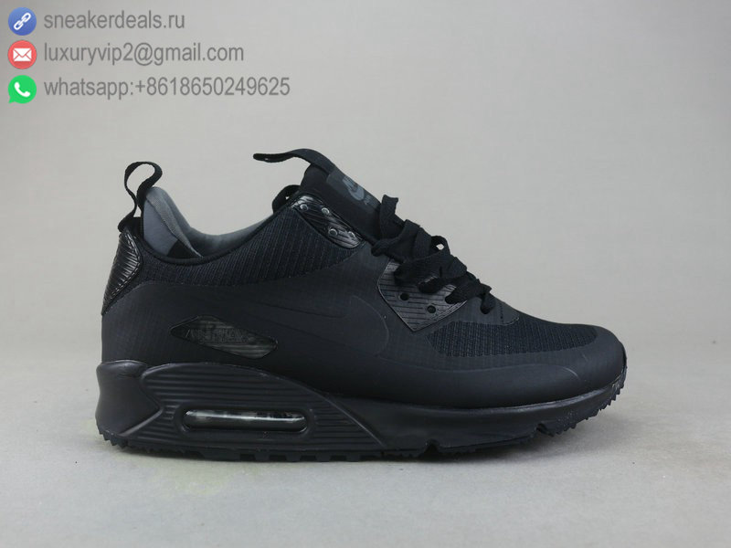 NIKE AIR MAX 90 MID WNTR ALL BLACK MEN RUNNING SHOES